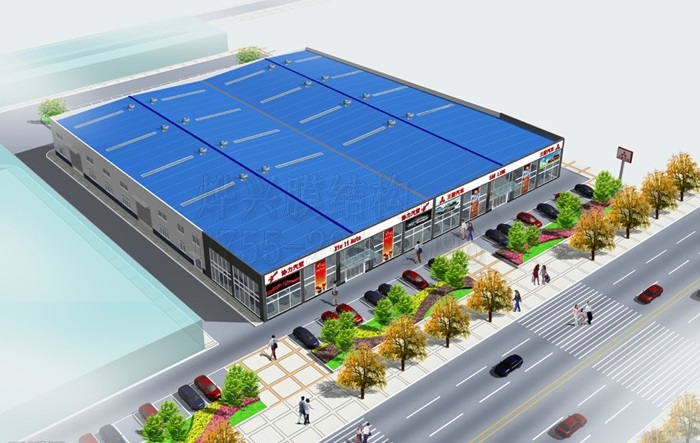 【鋼結(jié)構4s店停車場設計】鋼結(jié)構廠房車庫建筑施工
