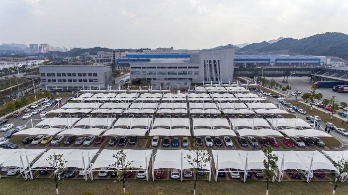 貴陽卷煙廠車棚-燁興膜結構 貴陽卷煙廠車棚1.JPG