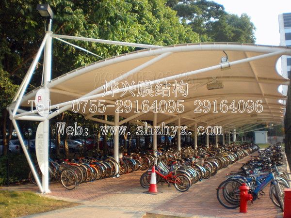 膜結構車棚效果圖
