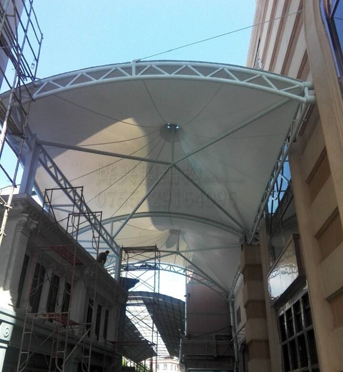 佛山樂從走廊膜結構遮雨蓬-深圳市燁興膜結構工程有限公司 佛山樂從走廊膜結構遮雨蓬整體圖.jpg